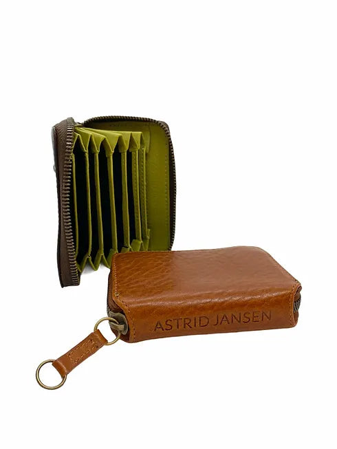 PAULINE mini Wallet, cognac