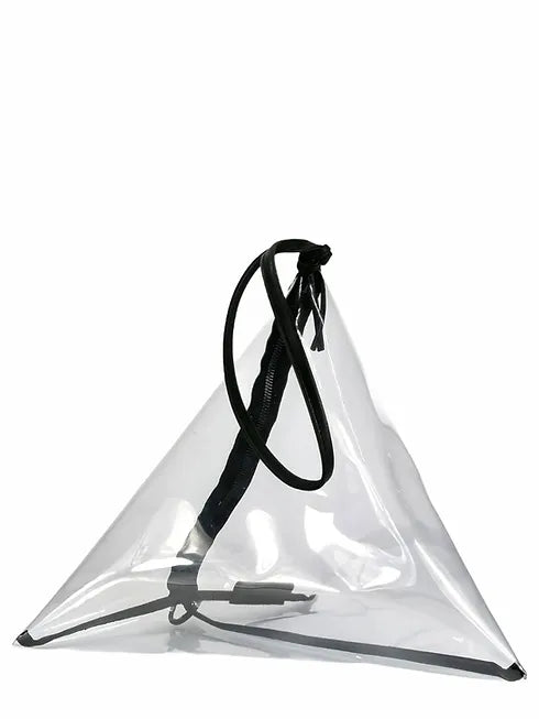 Triangle Bag tansparent black